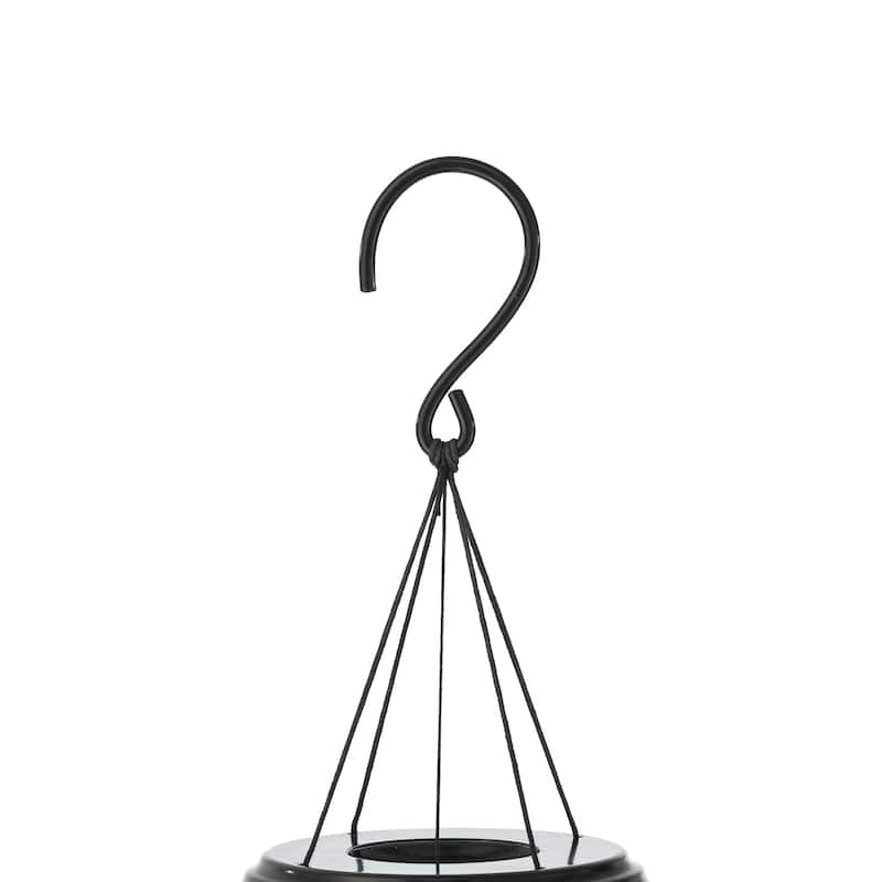 Glitzhome 38''H Metal Black Windchime