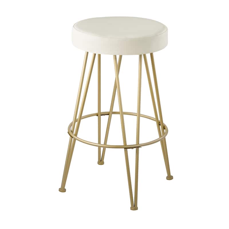 Azalea Park 29" Backless Barstool with Faux Leather Upholstered Seat - 17.13 W x 17.13 D x 29.02 H"