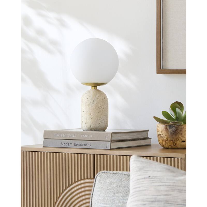 Livabliss Fana Traditional Accent Table Lamp - Brown