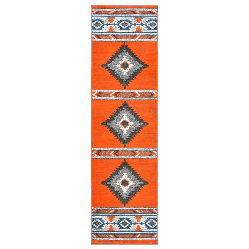 HR Southwestern Rugs for Cabin Tribal Medallion Carpet for Livingroom
