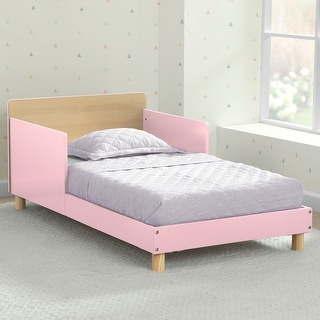 Wood Toddler Bed with Reversible Headboard