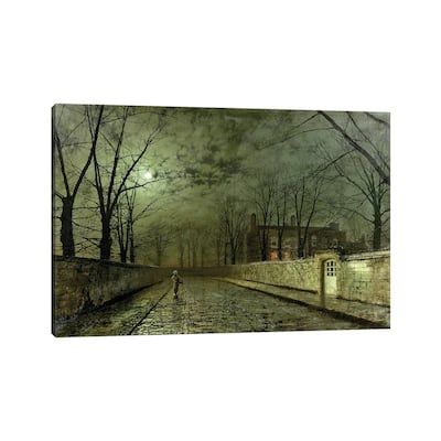 iCanvas "Silver Moonlight" by John Atkinson Grimshaw Canvas Print
