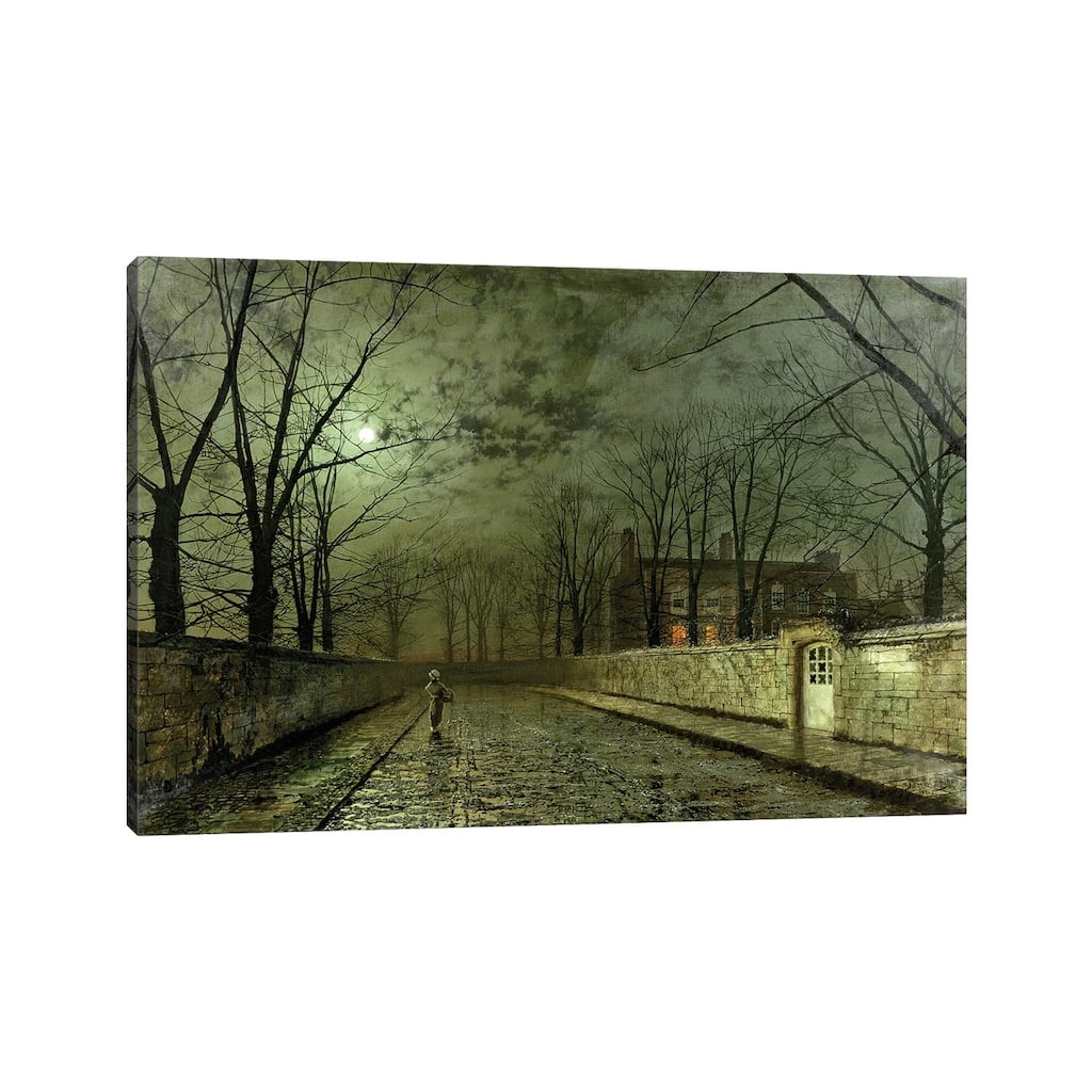 iCanvas "Silver Moonlight" by John Atkinson Grimshaw Canvas Print