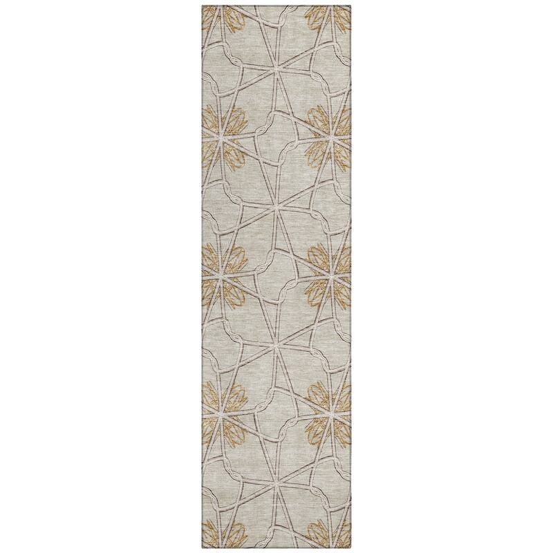 Machine Washable Indoor/ Outdoor Chantille Contempoary Whimsy Rug