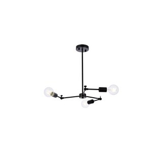 Elegant Lighting LD2340 Furlong 3 Light 28" Wide Chandelier - Bed Bath ...