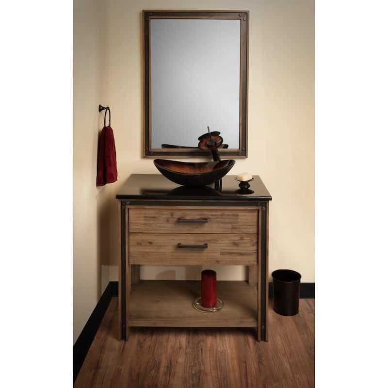 Miseno Oval 21-1/2" Tempered Glass Vessel Bathroom Sink