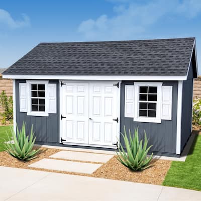 Fairmont Double Door 10x18 Unpainted Wood Shed Kit