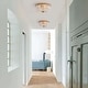 preview thumbnail 9 of 16, Silver Orchid 14-inch Crystal Flush Mount Chandelier