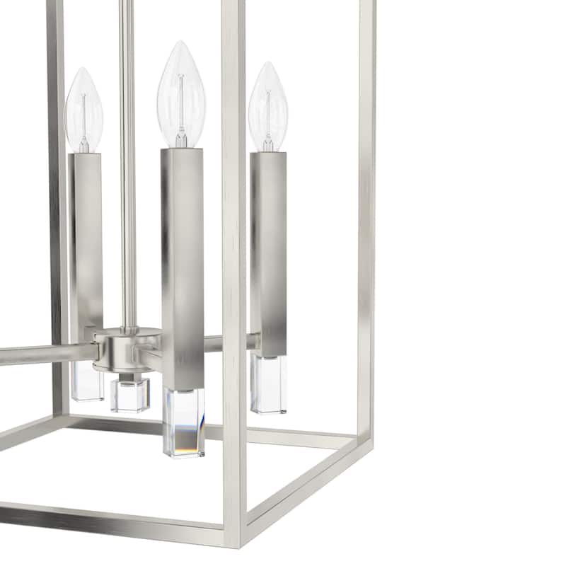 Hunter Sunjai 4 Light Modern Candle Pendant - Entry, Dining room - Caged, Glam, Candle