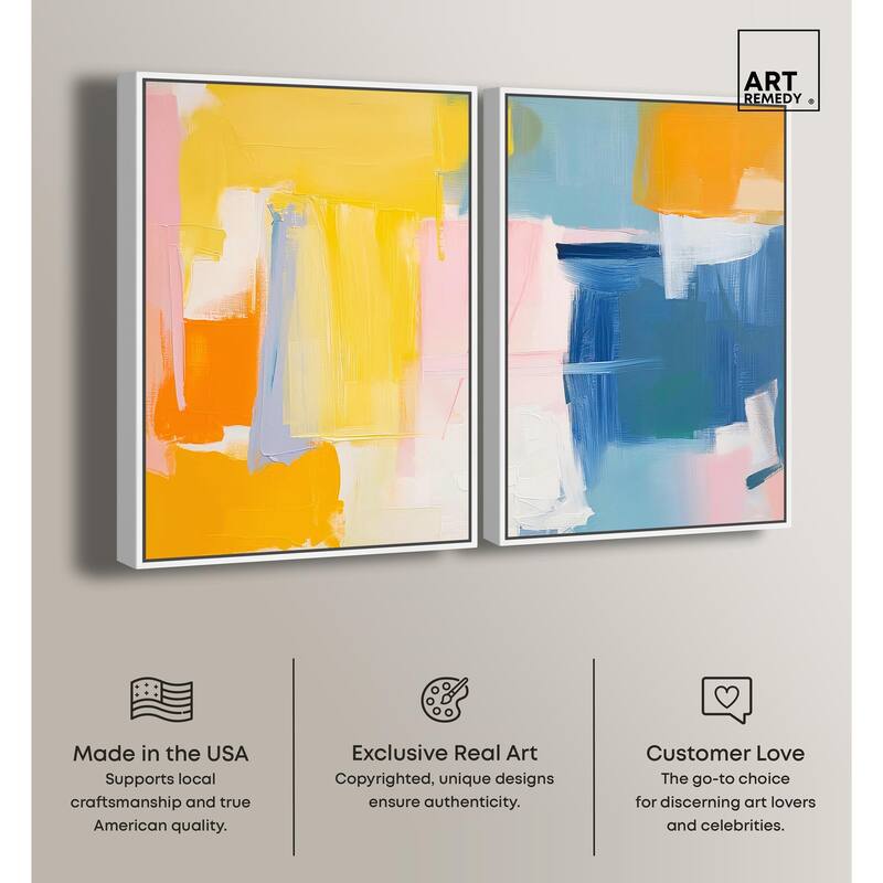 Skyward Radiance I Canvas Set of 2 by Art Remedy