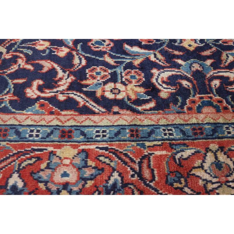 ECARPETGALLERY Hand-knotted Andelz Dark Navy Wool Rug - 5'1 x 10'11