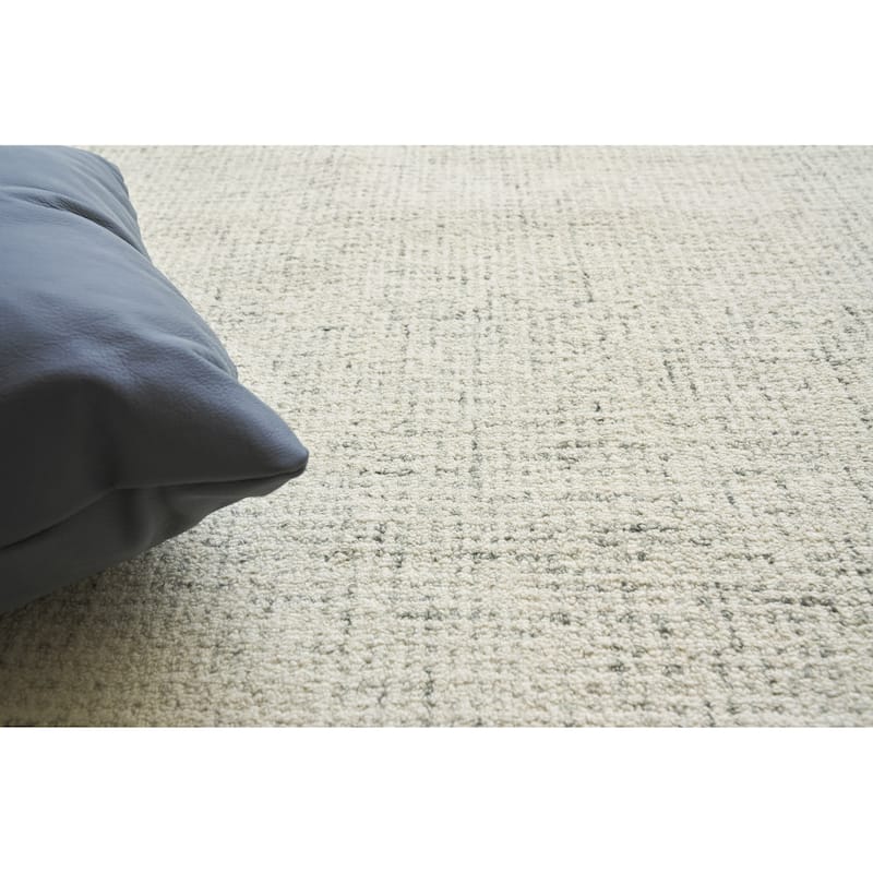 EXQUISITE RUGS Caprice Hand-tufted New Zealand Wool Grey/Ivory Area Rug.