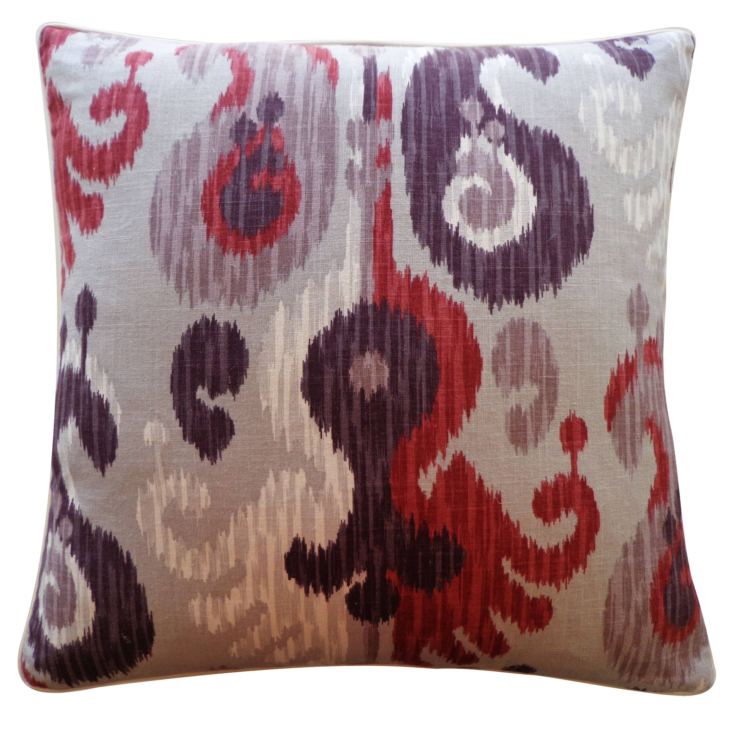 Jiti Indoor Bohemian Transitional Ikat Patterned Cotton Decorative
