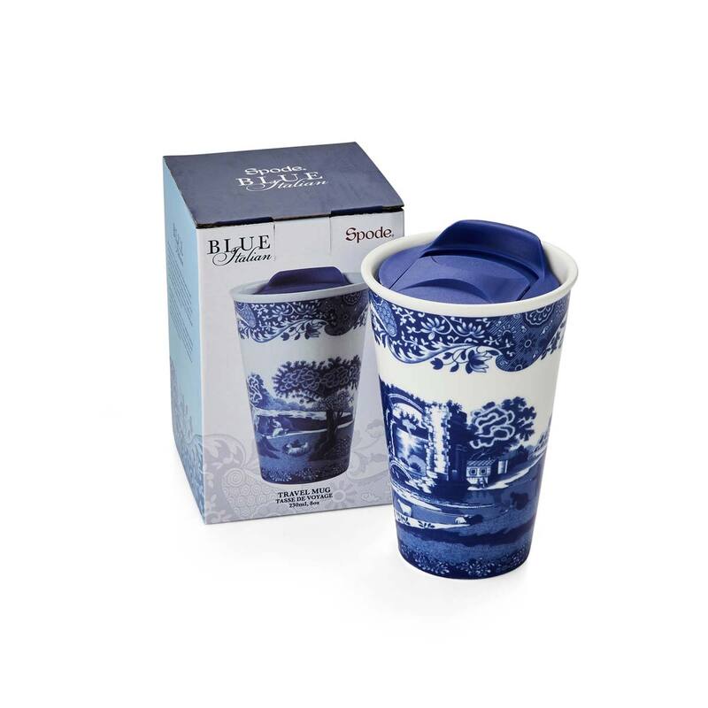 Spode Blue Italian Travel Mug - 8 oz