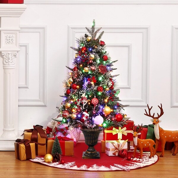 3 Ft Christmas Tree with 78 Multicolor Led Lights - 3FT 1Pack