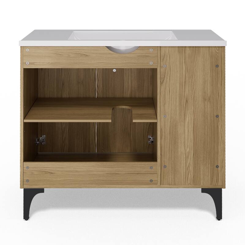 36-Inch MDF Bathroom Vanity with Sink – Functional Design for Everyday Use