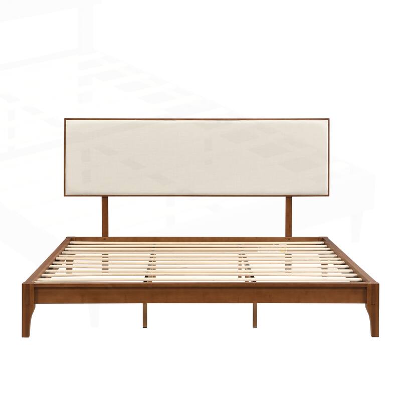 Premium Bamboo Platform Bed with Adjustable Headboard and Ample Storage