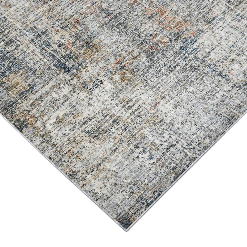 Magi Veronica Industrial Abstract Polyester Area Rug