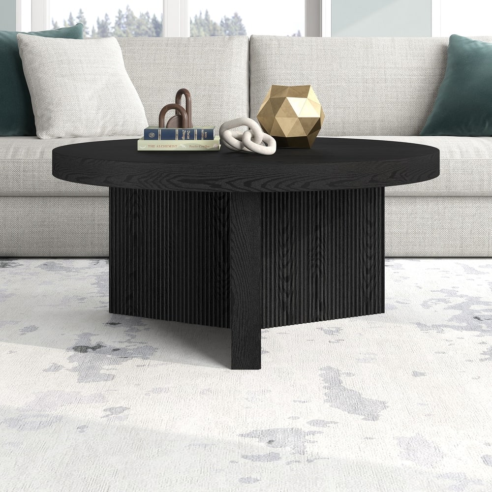 Holm 32" Wide Round Coffee Table