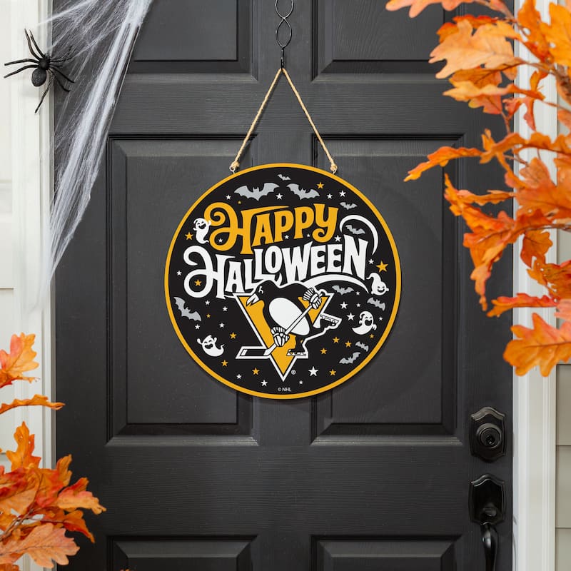 Pittsburgh Penguins 18" x 18" Halloween Door Décor Wall Sign