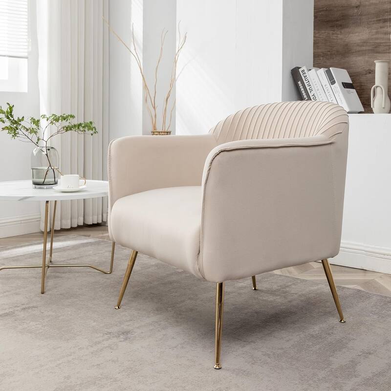 Contemporary Velvet Accent Chairs