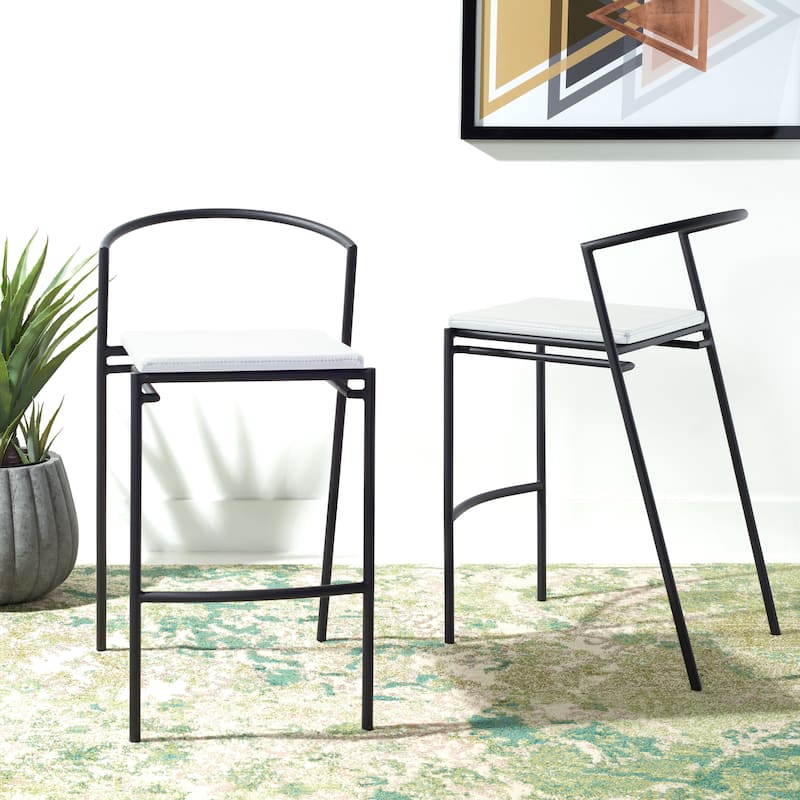 SAFAVIEH Exie 26-inch Counter Stool - 18.5" W x 23.5" L x 34" H - 19Wx24Dx34H