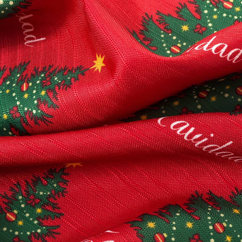 Christmas Tree Kitchen Curtain