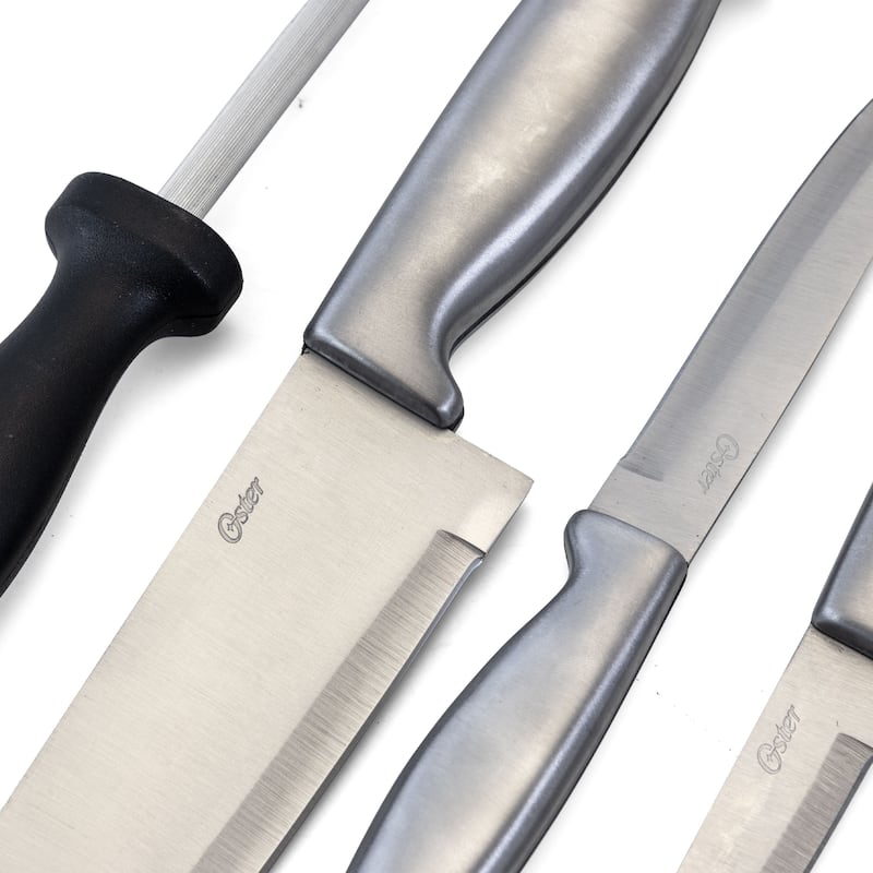 Oster Baldwyn 4 Piece Stainless Steel Cutlery Knife Set - Black