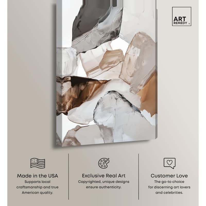 Sedimentary Hues II Canvas by Art Remedy, Gallery Wrapped