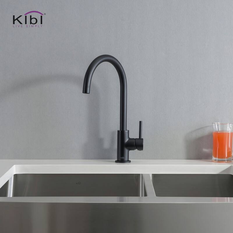 Lead Free Solid Brass High Arc Single Level Bar Prep Kitchen Faucet with Single Handle