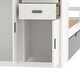 preview thumbnail 29 of 30, Twin Size Wood Platform Bed with Built-in Bookshelf, Movable Wardrobe, and Pull-Out Trundle