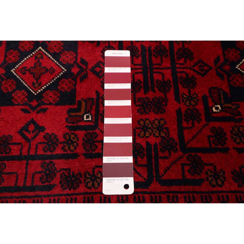 ECARPETGALLERY Hand-knotted Finest Khal Mohammadi Red Wool Rug - 4'11 x 6'10