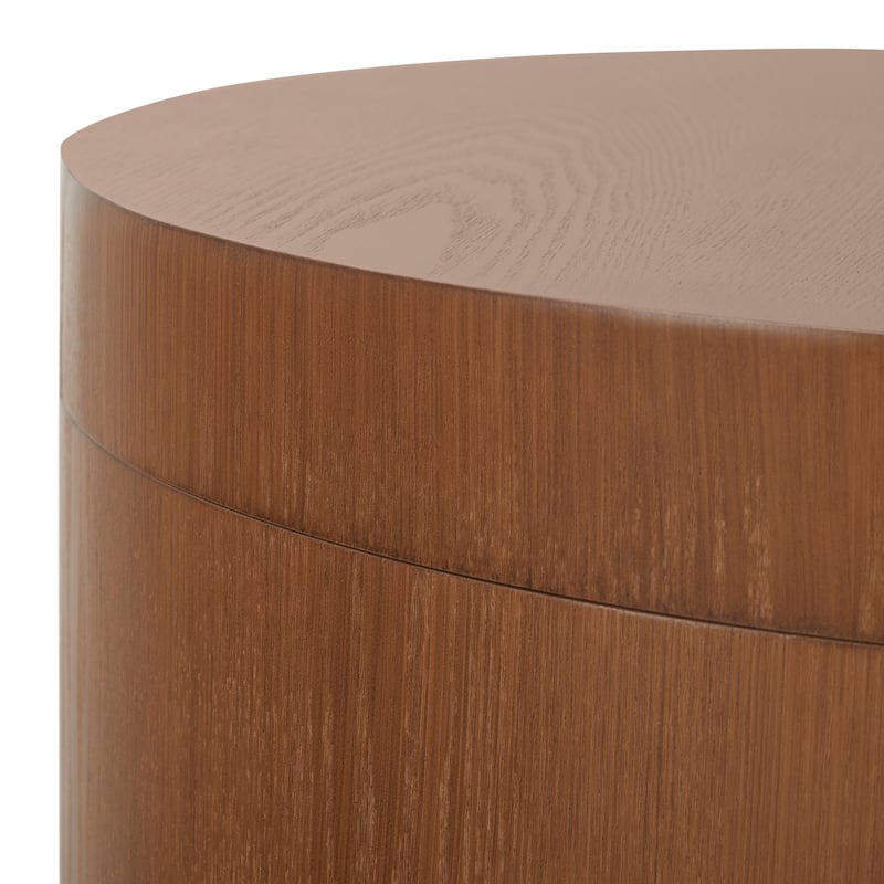 SAFAVIEH Home Collection Rafaela Round Tray Top Coffee Table With Storage - 23" L x 23" D x 13" H