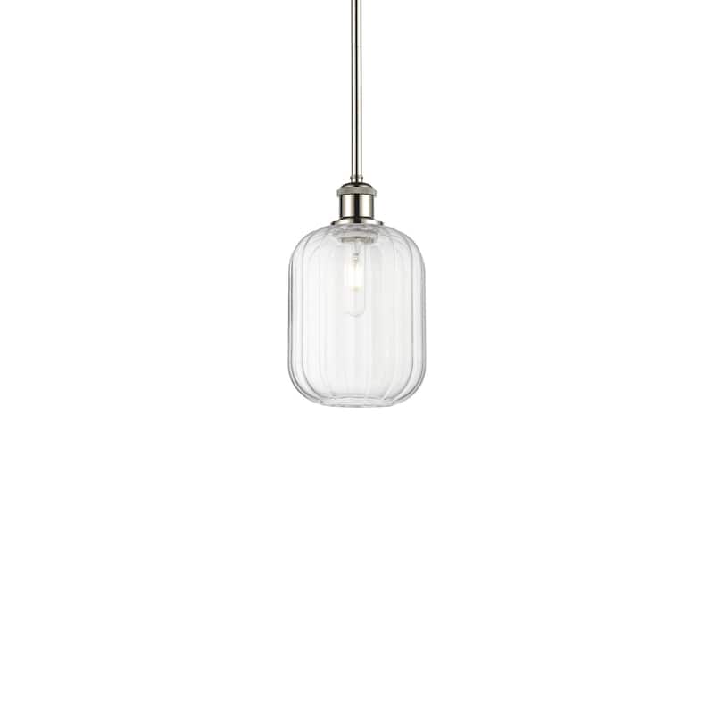 Innovations Lighting 516-1S-12-7 Preston Pendant Preston 7" Wide Mini - Brushed Satin Nickel / Clear