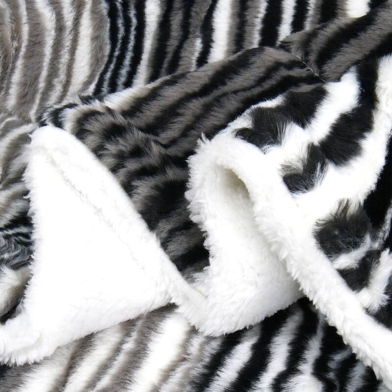 Tallulah FauxFur Reversible Sherpa Throw