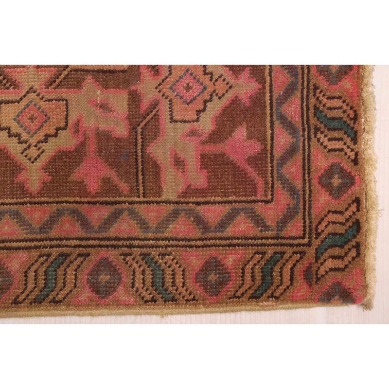 ECARPETGALLERY Hand-knotted Kayseri Vintage Light Brown Wool Rug - 6'4 x 9'4