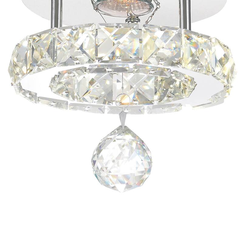 Ring LED Flush Mount With Chrome Finish - Stainless Steel