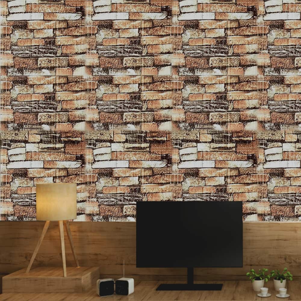 Art3D Vinyl Peel and Stick Stone Backsplash Tile ,15''x13.8'',20sheet