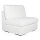 preview thumbnail 2 of 4, Uttermost Refuge Armless Arctic White Sofa - 30"Hx 40"Wx 37.5 "D