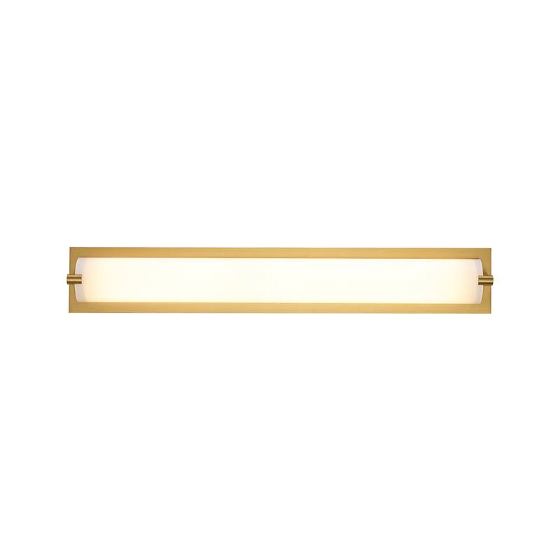 Modern Linear Opal Glass Dimmable Bathroom Vanity Light 26 in