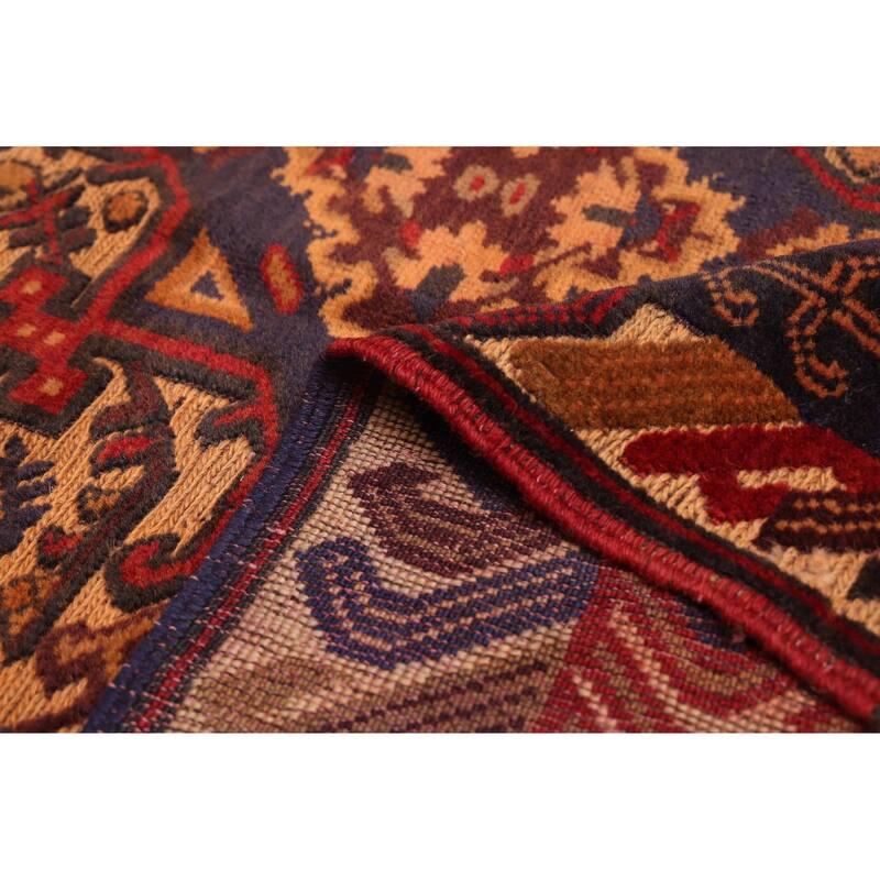 ECARPETGALLERY Hand-knotted Teimani Red Wool Rug - 3'7 x 6'4