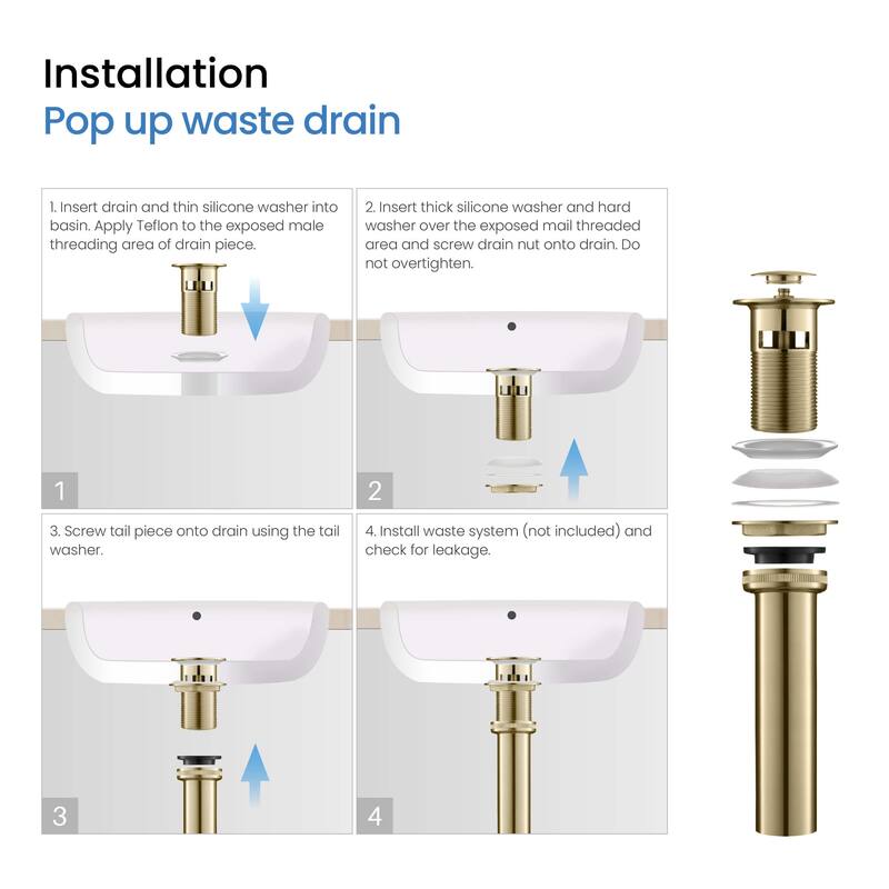 Circular X 8" Bathroom Sink Widespread Faucet with Drain Assembly