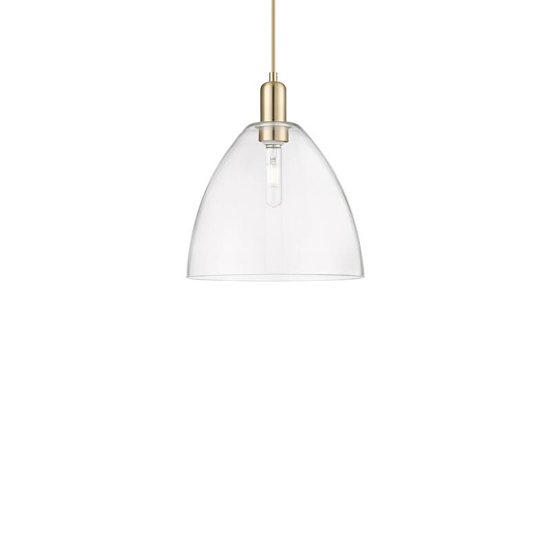 Innovations Lighting 716-1P-14-12 Bristol Pendant Bristol 12" Wide - Champagne Bronze / Clear