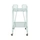 preview thumbnail 25 of 58, Rosa Mid-Century 2-Teir Rolling Metal Bar Cart