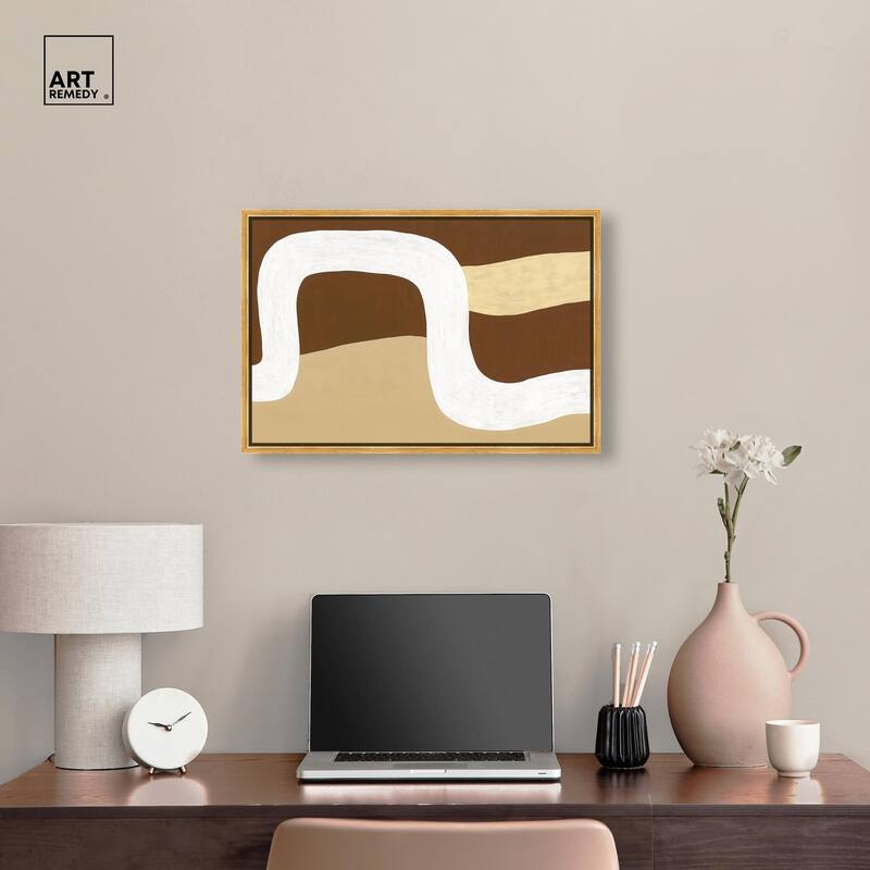 Minimal Wavy II Canvas by Art Remedy