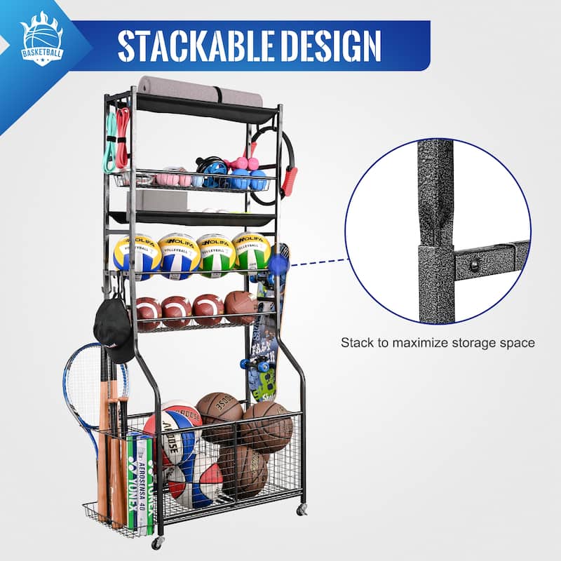 Sport Rack Sports Equipment Garage Organizer Sport Storage