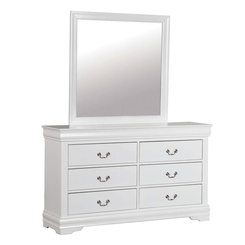 Furniture of America Mayday Traditional Solid Wood Kids 4-Piece Sleigh Bedroom Set