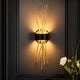 preview thumbnail 1 of 15, Modern Gold LED Wall Sconce Contemporary Branch Design Vanity Light - W5.1" x H21.7" x D3.7"