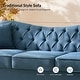 preview thumbnail 20 of 22, Mario Traditional 83"Wide Tufted Sofa With Solid Wood Legs and Pillows by HULALA HOME