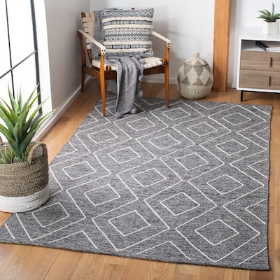 SAFAVIEH Handmade Striped Kilim Chaka Modern Cotton Rug